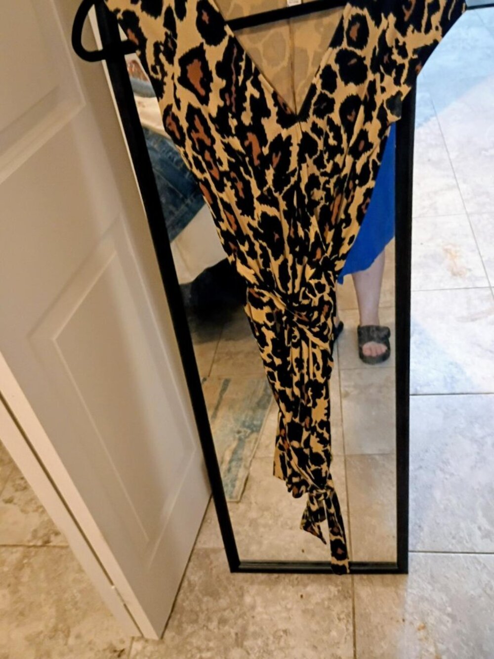 Diane  vonFurstenberg Silk Snake Skin Wrap Around Dress